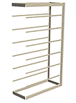 Low Profile Rivet Shelving, 48"w x 24"d x 84"h, 250Lbs. Cap., 8 Shelves - Adder