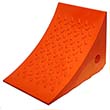 Urethane (Orange) Wheel Chock 11 3/8"W x 8 1/4"H x 7 5/8"L
