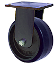 95 Series Rigid Caster - 16" x 4" Urethane on Iron Wheel - 6,000 lb. Cap.