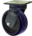 95 Series Swivel Caster - 6" x 3" Urethane on Iron Wheel - 2,000 lb. Cap.