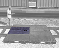 Railroad Track Center Spill Pan With Grates