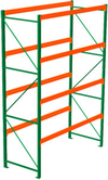 Pallet Rack Starter - 96w x 42d x 168h, 4 Beam Levels - 5080 Cap. Beams