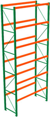 Seismic Pallet Rack - 42"D x 240"H x 108"W Starter, 5 Beam Levels, 5480 lb. Cap./Level