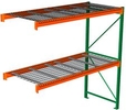 Pallet Rack with Wire Decking - Adder, 2 Beam Levels - 96"w x 48"d x 120"h - 5080 Cap. Beams