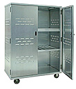 Aluminum Mobile Security Cabinet - 49"W x 72"H x 26"D