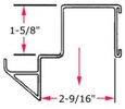 Low Profile Step Beam Hanger - 9"W, for 2-1/2" Beam