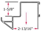Low Profile Step Beam Hanger - 9"W, for 2-3/4" Beam