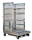 Aluminum Cart for Order Pickers w/ 2 Shelves  - Raymond Type, 40"W x 76"H x 48"L