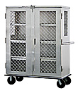 Aluminum Mobile Security Cabinet - 57-1/4"W x 74-1/2"H x 28-1/4"L