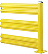 Steel Guard Rail - Triple High Adder - 8 ft. W at post centers x 42 in. H
