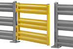 Swinging Safety Gate for Armor Guard Rail - Triple Rail 48" W x 41.5" H