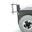 towing hitch on the back of a powered cart