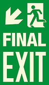 photoluminescent emergency egress signs