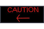 LED Caution Sign 17" X 10" X 2" - Sign Only