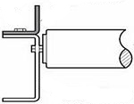 Type A - Angle Guard Rail-Both Sides - for 1 In. flange - 10 ft. L.