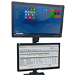 Dual Monitor Holder - Over/Under, Post Mount, 20 lb. Capacity, Up to 27"