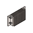Extra Length Laminated Dock Bumper - 10"H x 51"W x 4-1/2"D, Black Finish