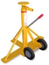 Big Foot Trailer Jack - Round Top Plate, Ratchet Lift
