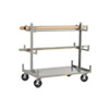 Cantilever-Style Pipe & Bar Rack - 36" x 60" - Wheel Brakes