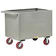4-Sided Solid Box Truck - Low Profile, 24" x 36" Deck, 6" Poly Casters