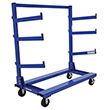 Mobile Cantilever Rack - Single-Sided - 60-9/16"W x 30"D x 64-11/16"H