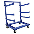 Mobile Cantilever Rack - Single-Sided - 48-9/16"W x 36"D x 64-11/16"H