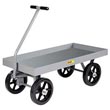 5th Wheel Wagon - 24" x 48" Deck, 3" Sides, 12" Mold-on Rubber Wheels, 3500 lb. Cap.