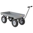 5th Wheel Wagon - 24" x 48" Deck, 3" Sides, 16" Pneumatic Wheels, 3000 lb. Cap.