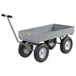 5th Wheel Wagon - 24" x 48" Deck, 6" Sides, 12" Pneumatic Wheels, 2000 lb. Cap.