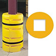 Column Sentry 4" square, 14" diameter; 42" tall