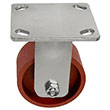 D Series Rigid Caster - 4" x 2" Ductile Steel Wheel - 1,500 lb. Cap.