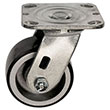 D Series Swivel Caster - 4" x 2" Urethane on Iron Wheel - 700 lb. Cap.
