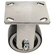 F Series Rigid Caster - 4" x 2" Urethane on Iron Wheel - 700 lb. Cap.