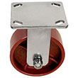F Series Rigid Caster - 5" x 2" Ductile Steel Wheel - 2,000 lb. Cap.