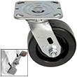 D Series Swivel Caster with Brake - 5" x 2" Phenolic Wheel - 1,000 lb. Cap.