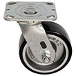 D Series Swivel Caster - 5" x 2" Urethane on Iron Wheel - 1,050 lb. Cap.