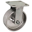 F Series Rigid Caster - 6" x 2" Cast Iron Wheel - 1,200 lb. Cap.