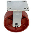 F Series Rigid Caster - 6" x 2" Ductile Steel Wheel - 2,000 lb. Cap.