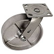 D Series Swivel Caster - 8" x 2" Cast Iron Wheel - 1,200 lb. Cap.