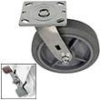 D Series Swivel Caster with Brake - 8" x 2" Performance TPR Wheel - 600 lb. Cap.