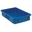 Dividable Grid Containers - 16-1/2" x 10-7/8" x 3-1/2", Carton of 12