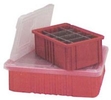 Clear Covers for Models DG 92035, DG 92060, & DG 92080 Dividable Grid Containers - Carton of 4