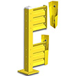 Lift-Out Steel Guard Rail - Double High Adder at 12 inch Post centers