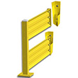 Lift-Out Steel Guard Rail - Double High Adder at 36 inch Post centers