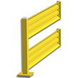 8ft. W x 42 in. H Steel Guard Rail - Double High Adder
