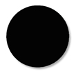 Floor Tape - Dot, Black, 3 1/2-in. Dia., Box of 102