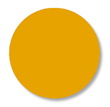Floor Tape - Dot, Yellow, 3 1/2-in. Dia., Box of 102