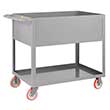 Deep Shelf Service Cart - 24"W x 48"L x 12"D Shelf, 1200 lb. Cap.
