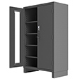 Windowed Heavy Duty Cabinet w/ Electronic Lock - 48"W x 24"D x 78"H
