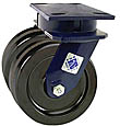 75 Series Swivel Dual Caster - 5" x 2" Phenolic Wheels - 2,000 lb. Cap.